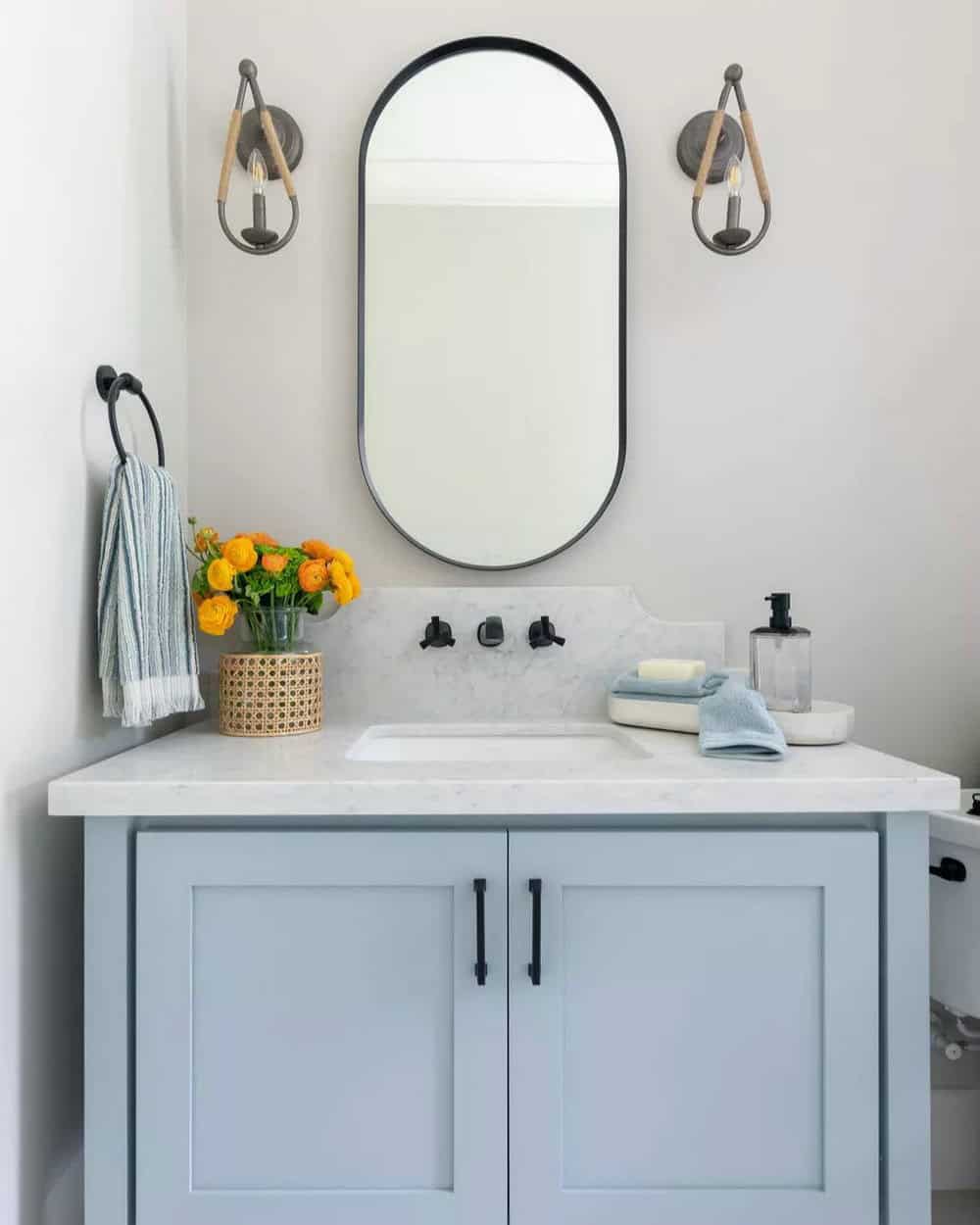 small bathroom counter ideas