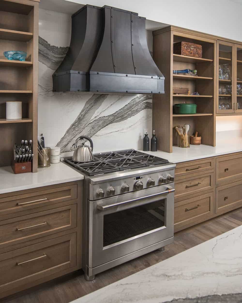 quartz backsplash for kitchen