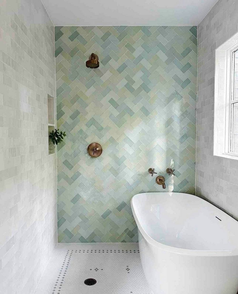 bathroom tile accent wall ideas