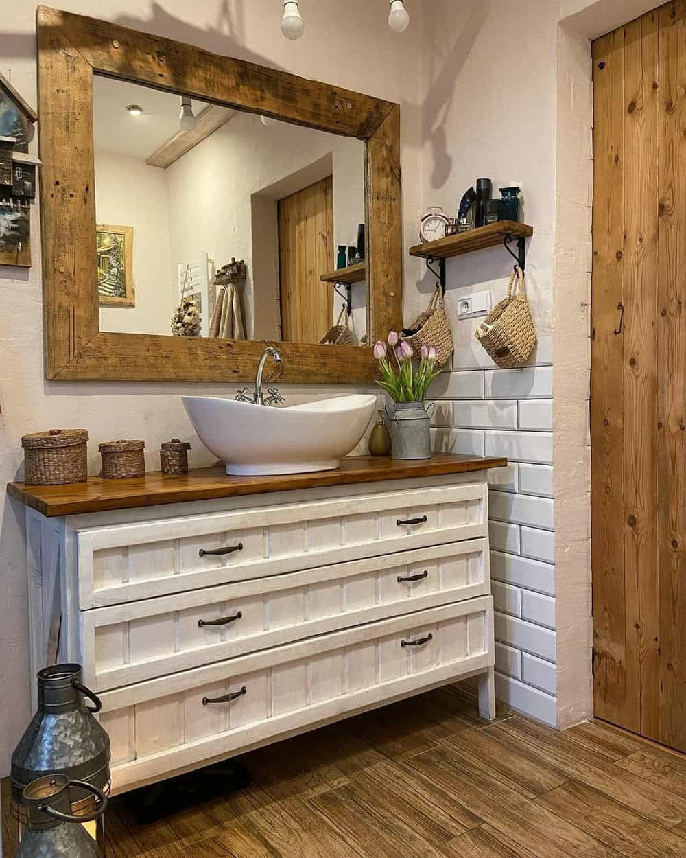 rustic bathroom remodel