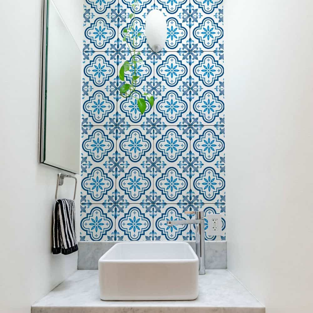 bathroom accent wall tiles