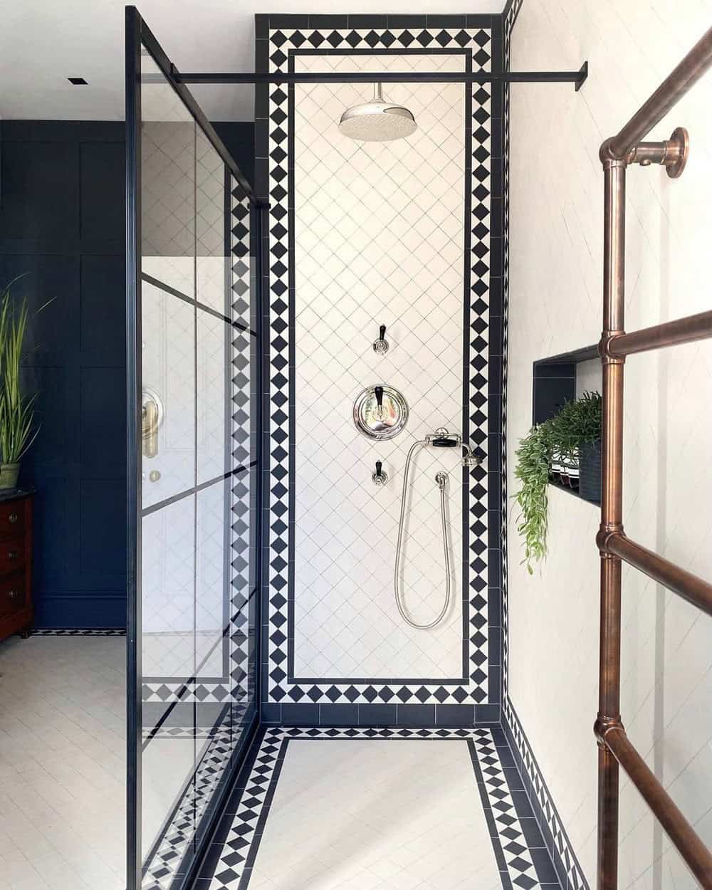 walk in shower tile design