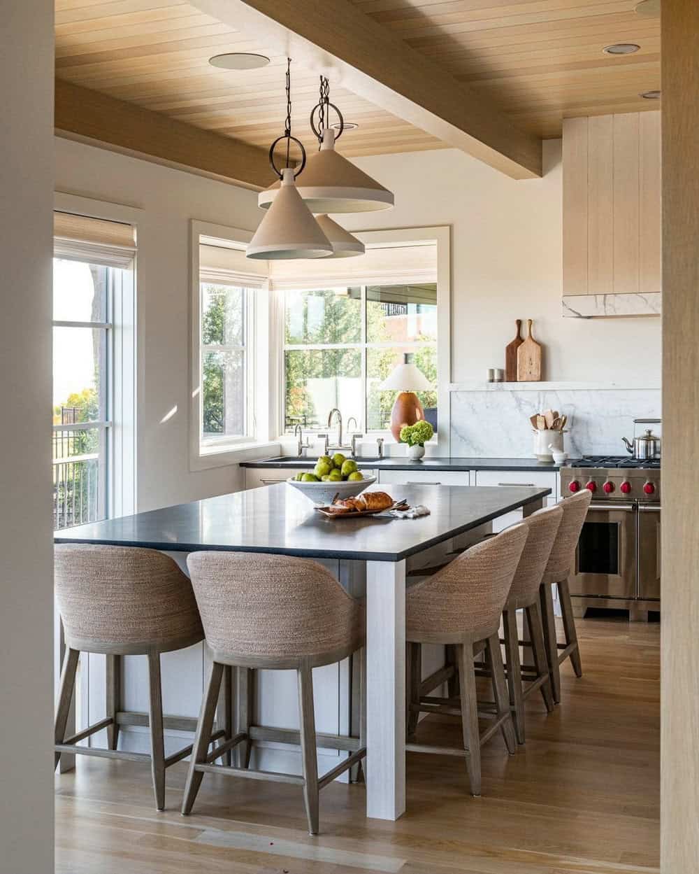 black granite countertops with backsplash