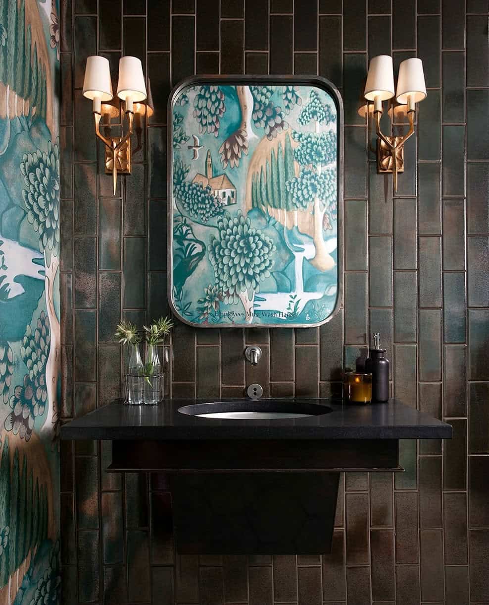 bold powder room ideas