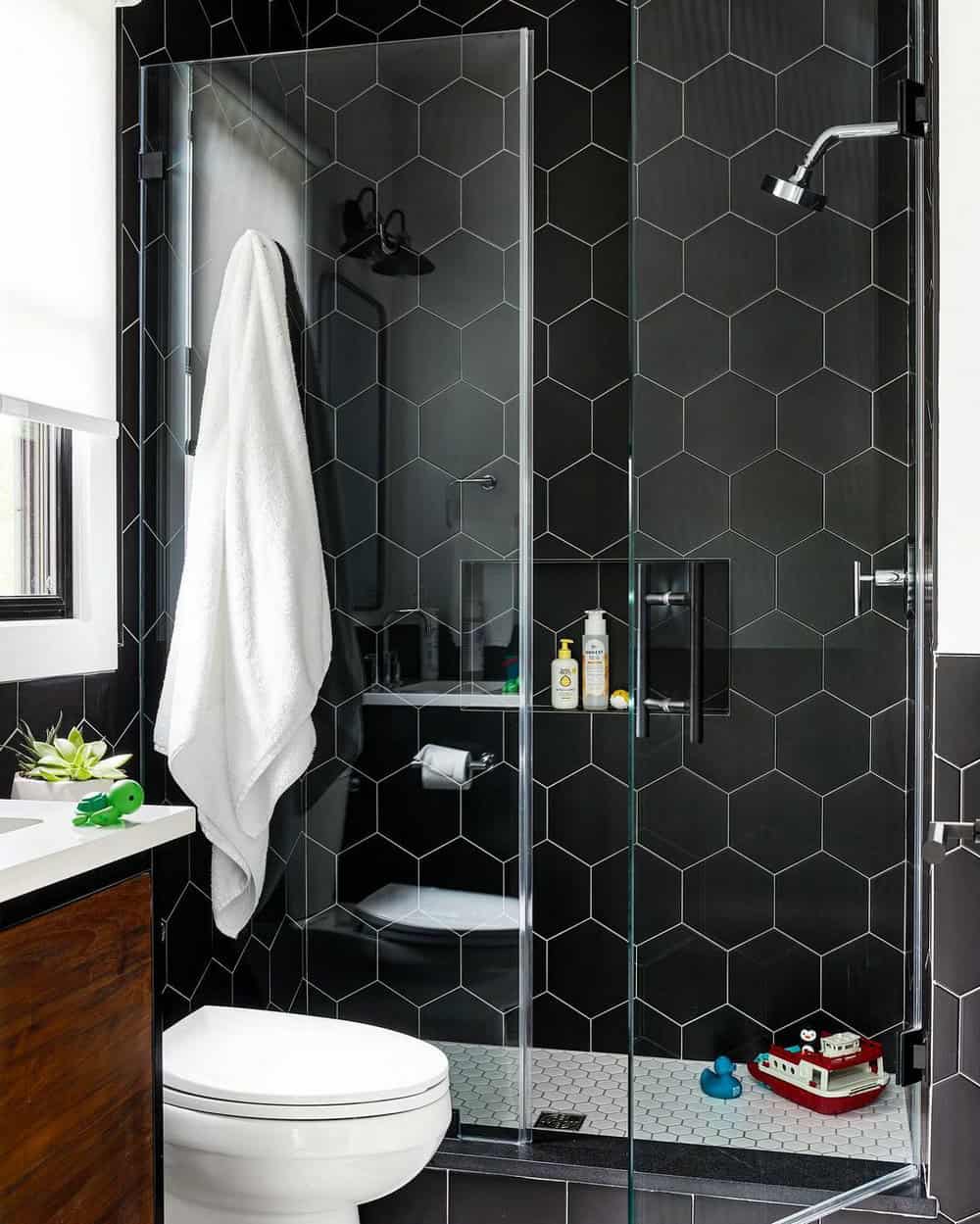 dark bathroom tiles ideas