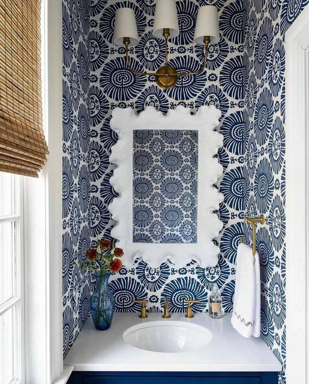 whimsical wallpaper for powder room