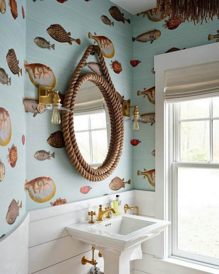 beach powder room ideas feature