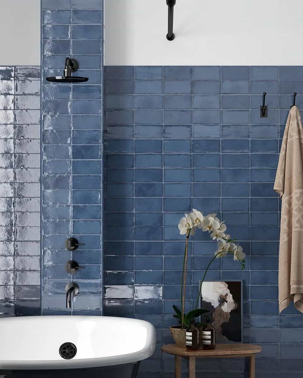 horizontal subway tile