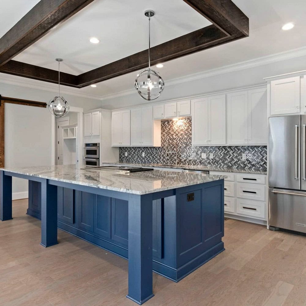 grey granite countertops with backsplash