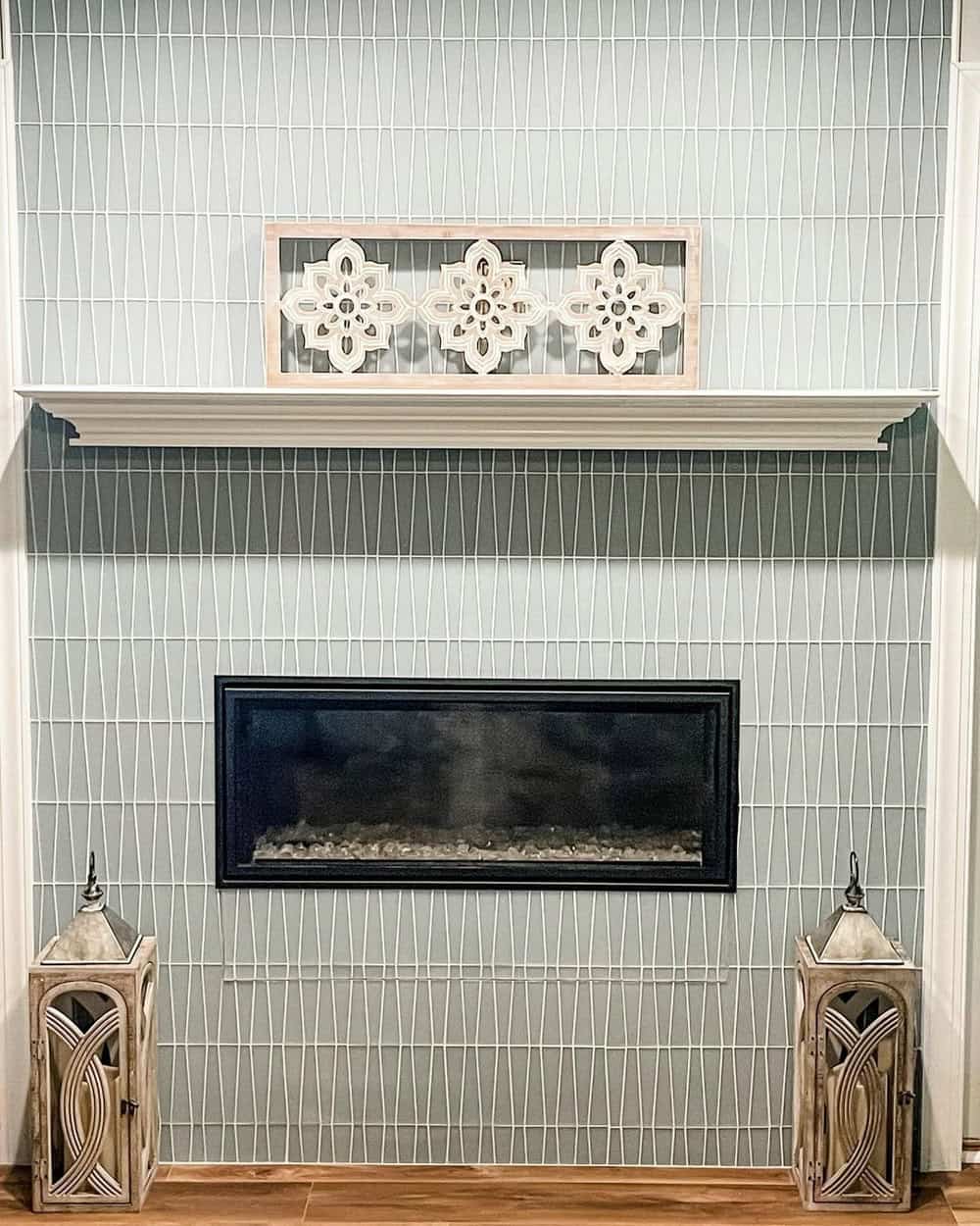 fireplace wall accent