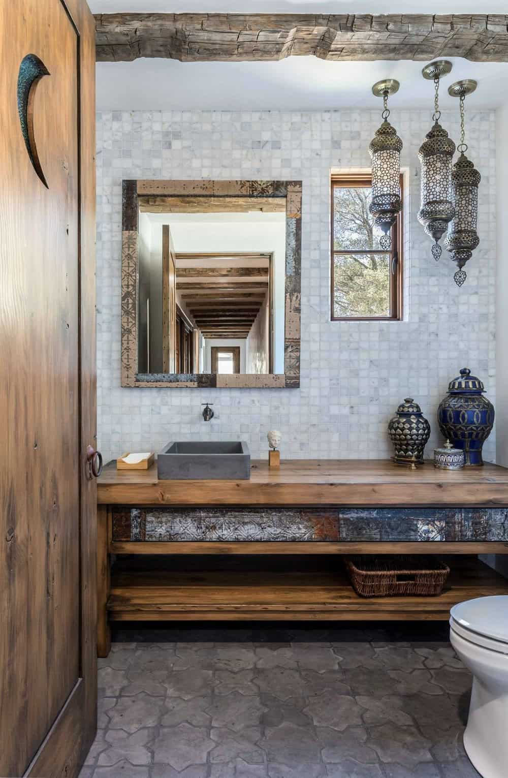 rustic looking bathrooms