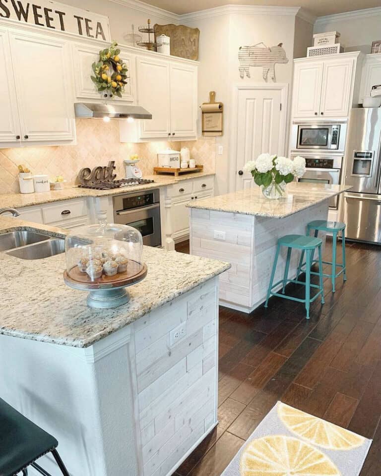 countertop colors with white cabinets feature