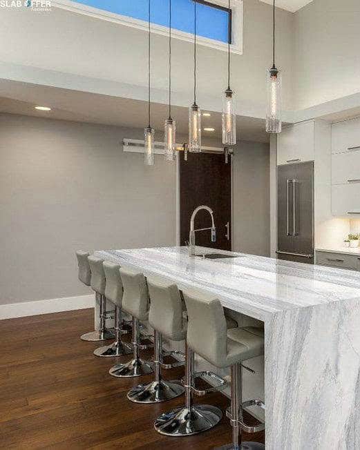 best color countertop with white cabinets feature