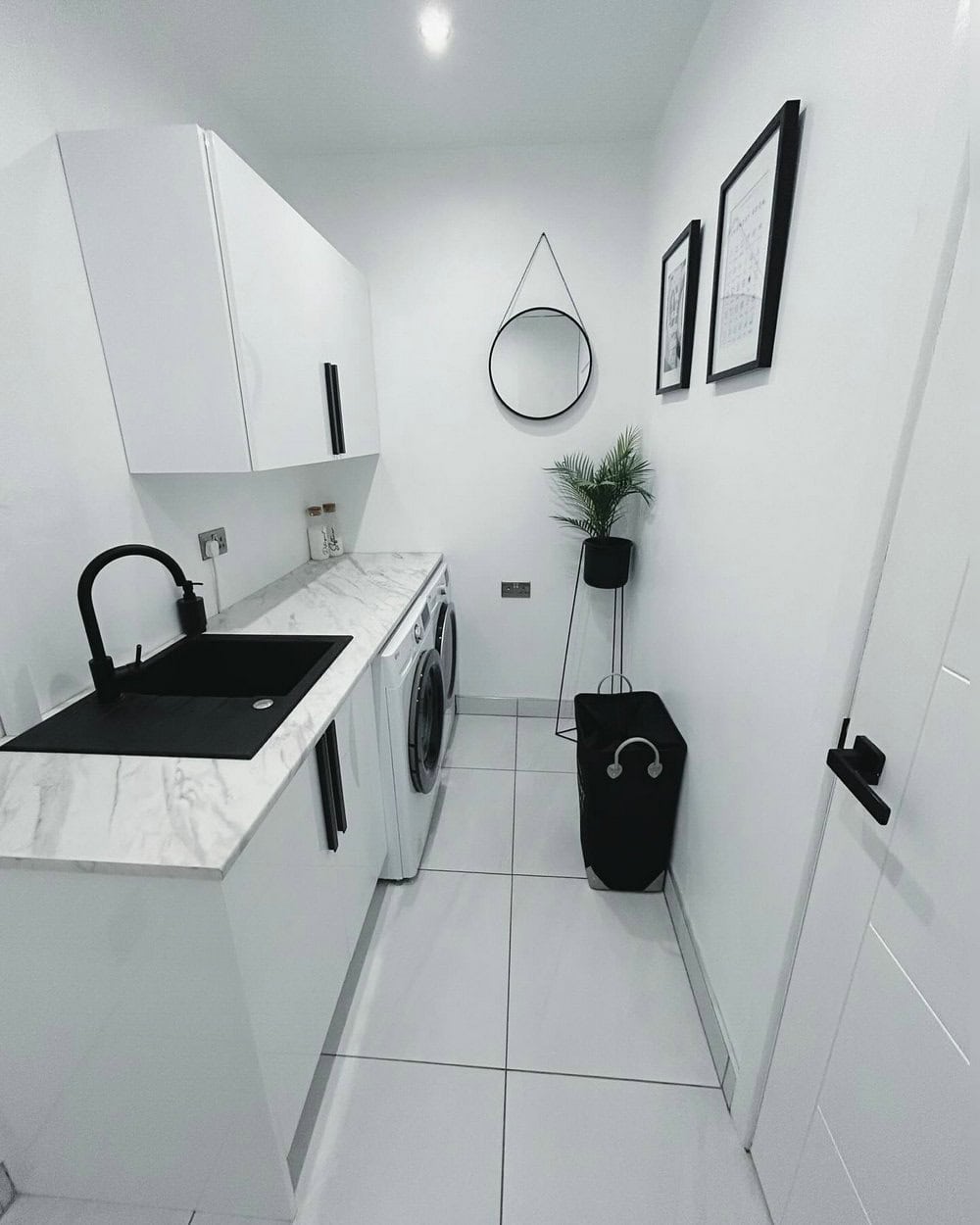 black laundry room ideas