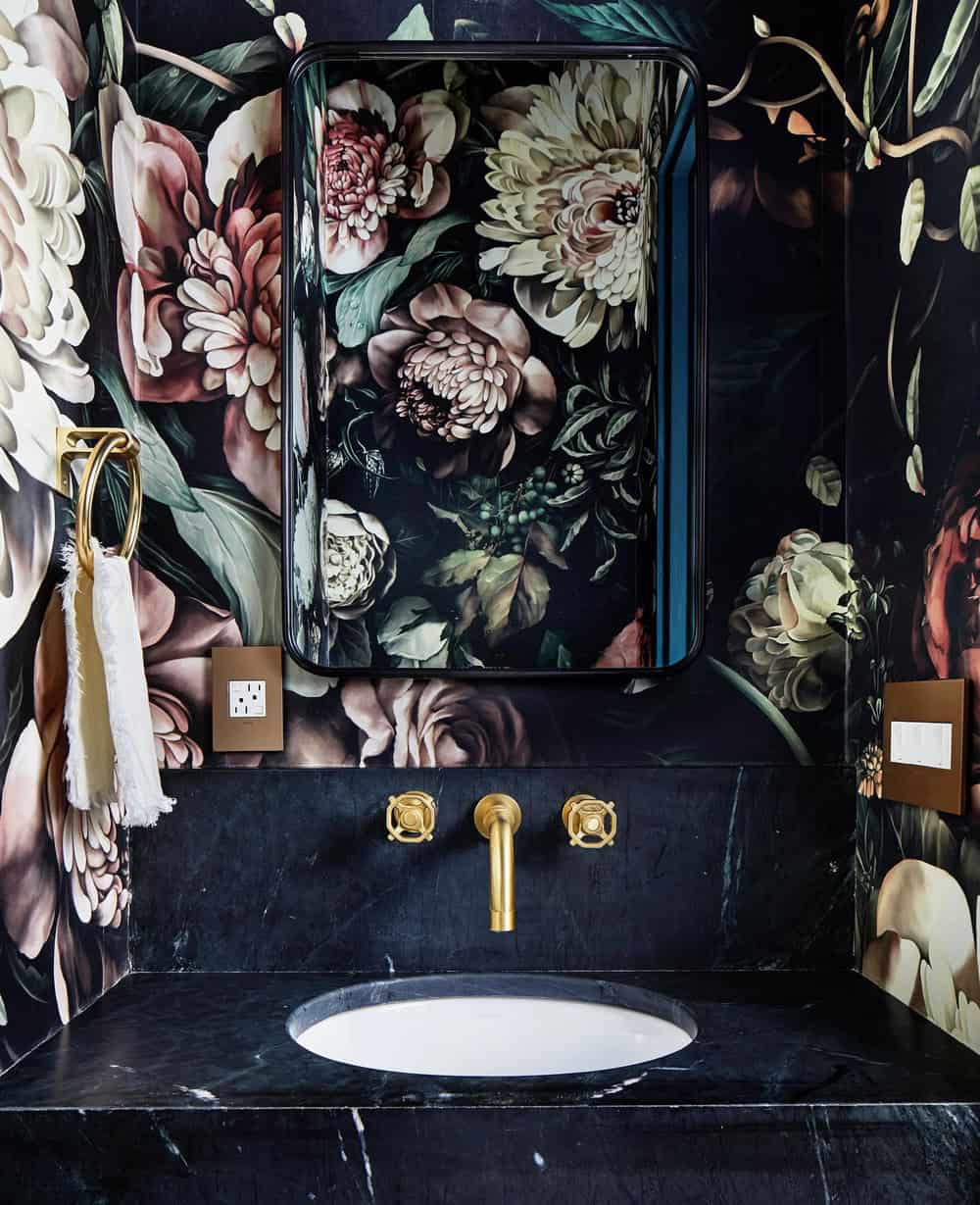 black powder room