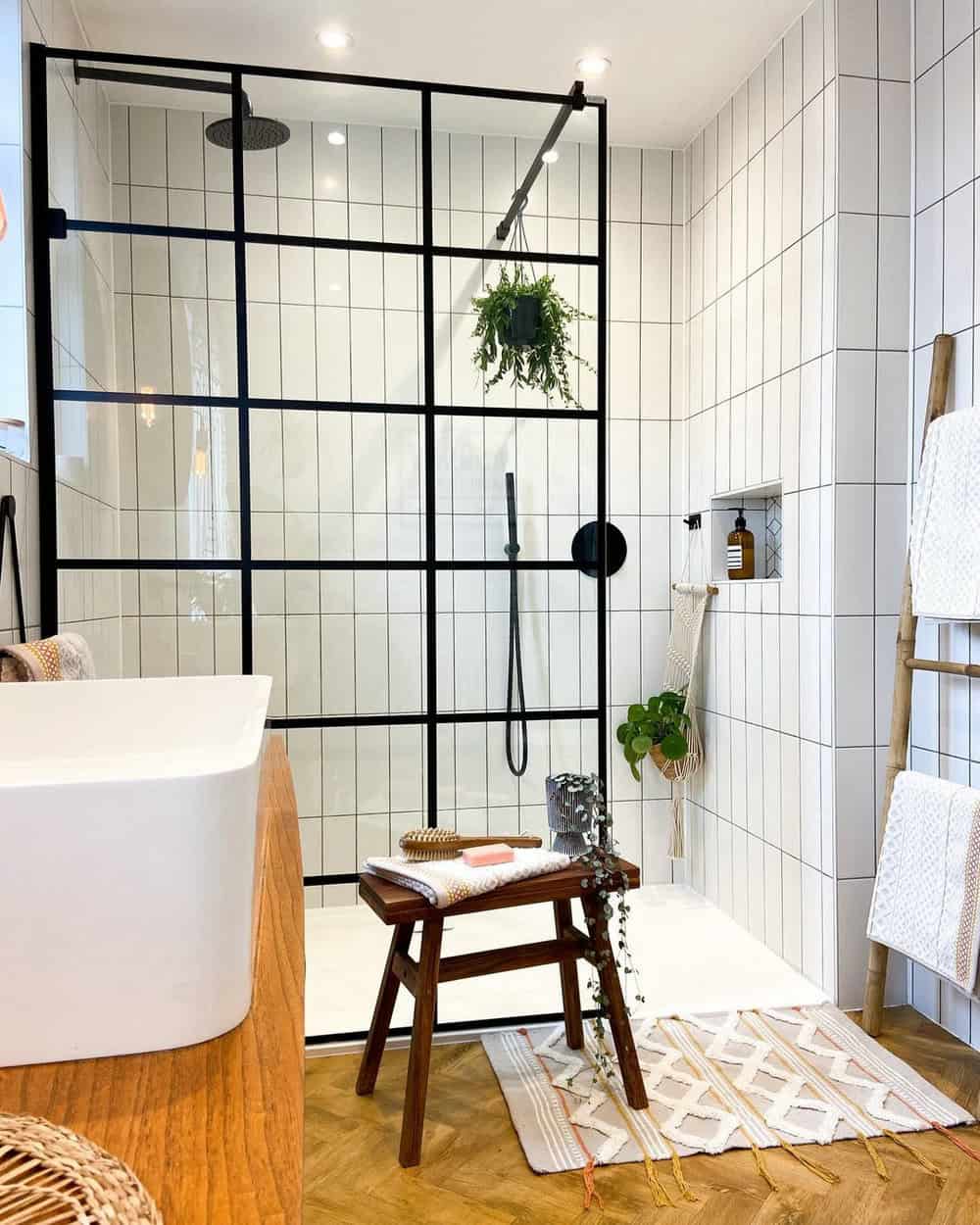 walk in tile shower designs