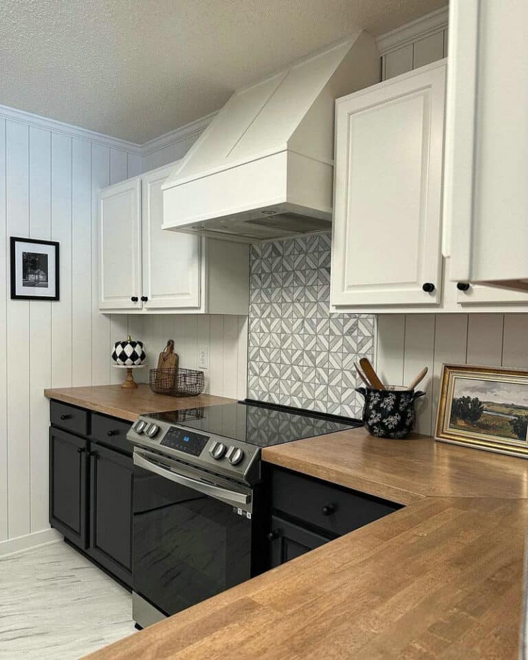 what backsplash goes with butcher block counters feature