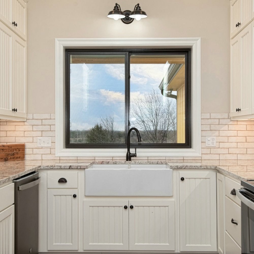 backsplash around window