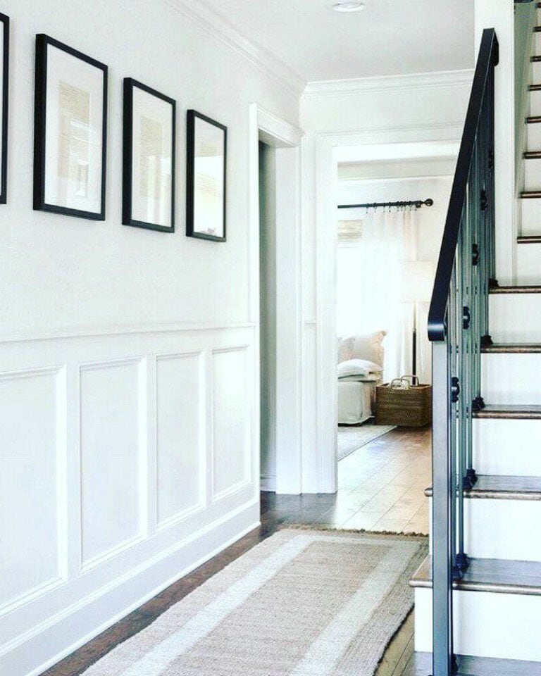 half wall trim ideas feature