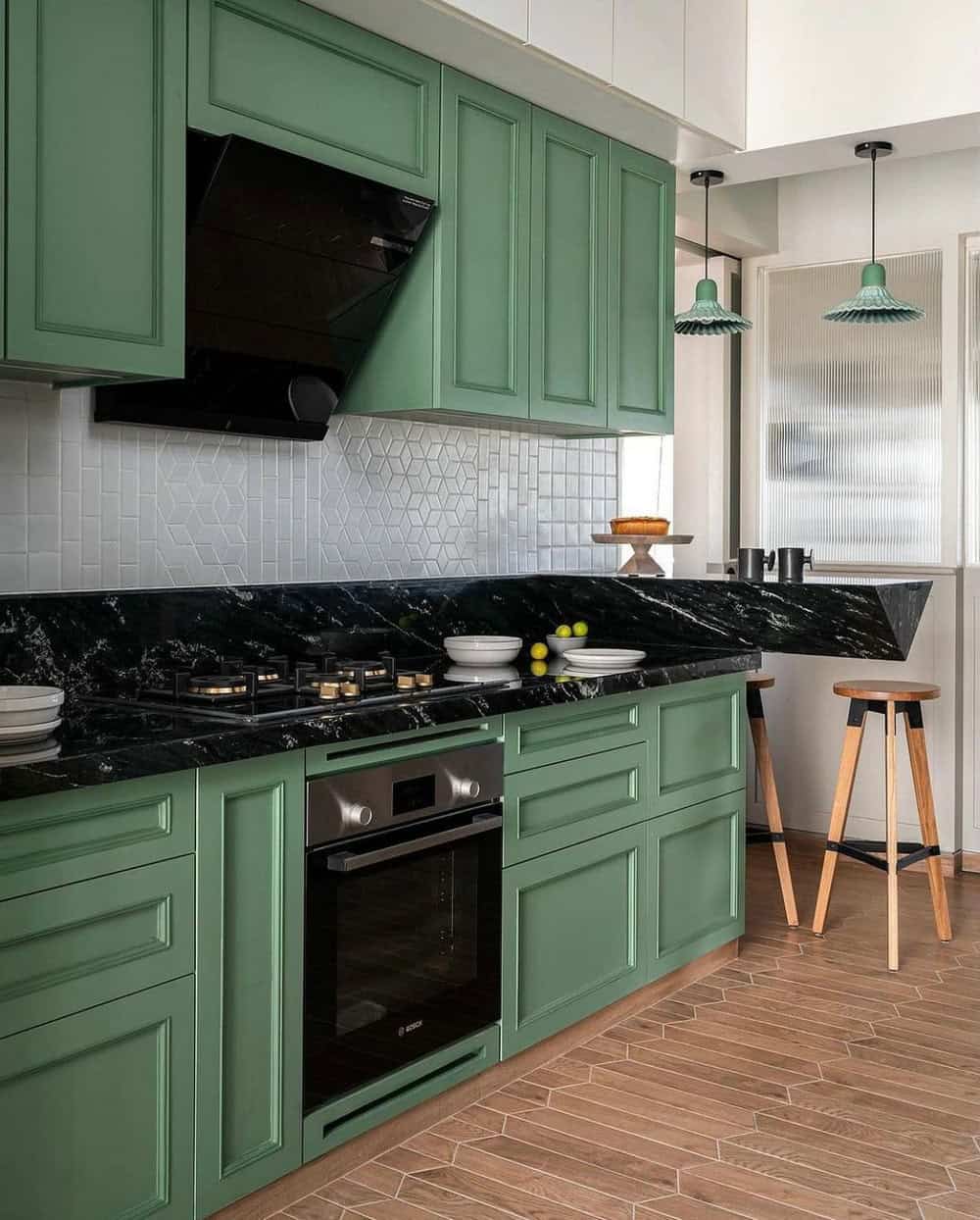 counters with backsplash