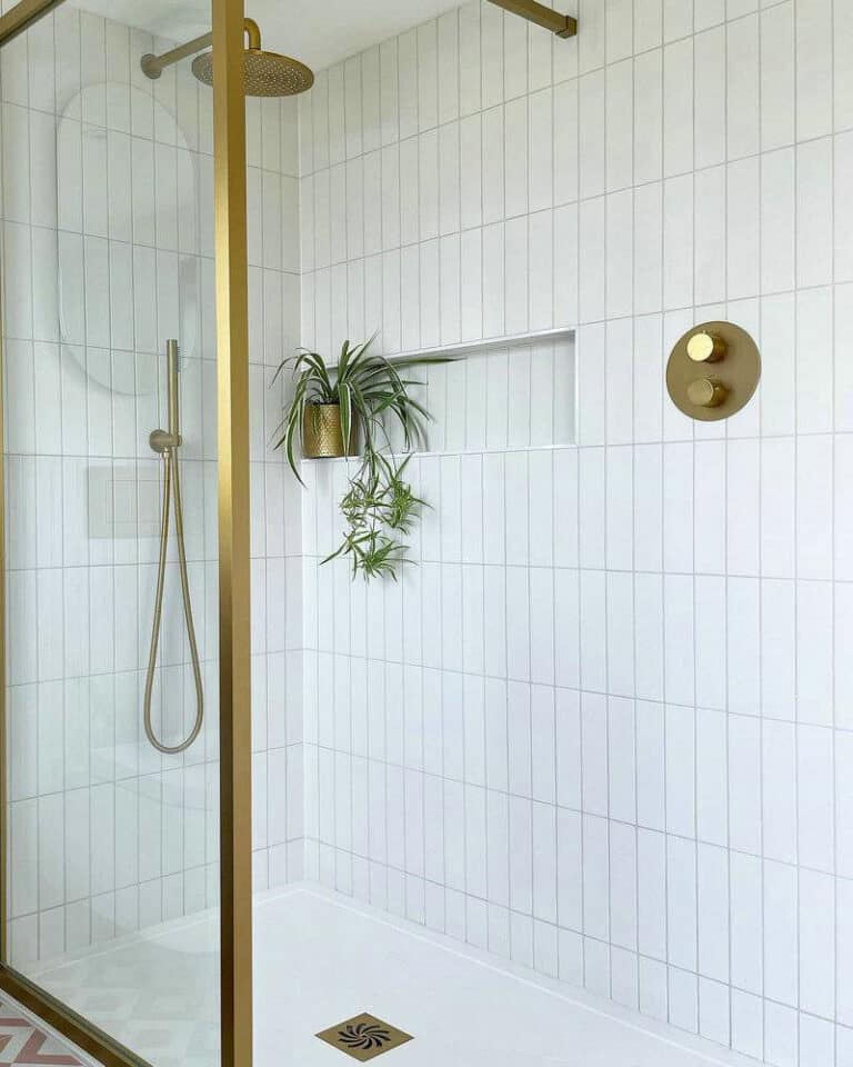 subway tile shower niche ideas feature