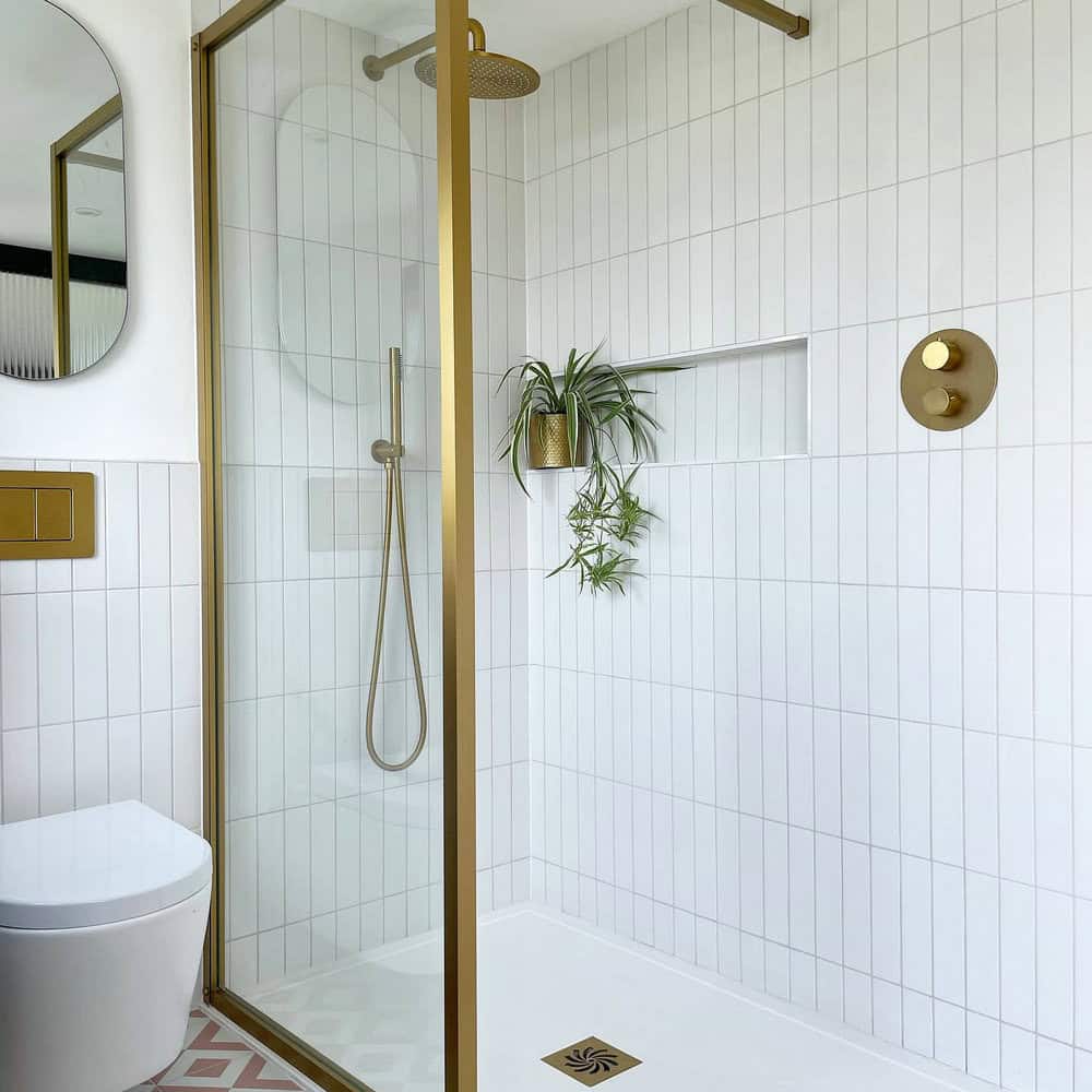 subway tile shower niche ideas