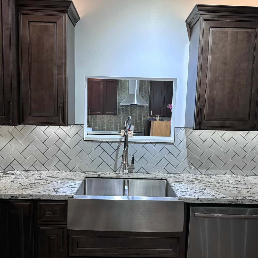 backsplash for tan brown granite countertop