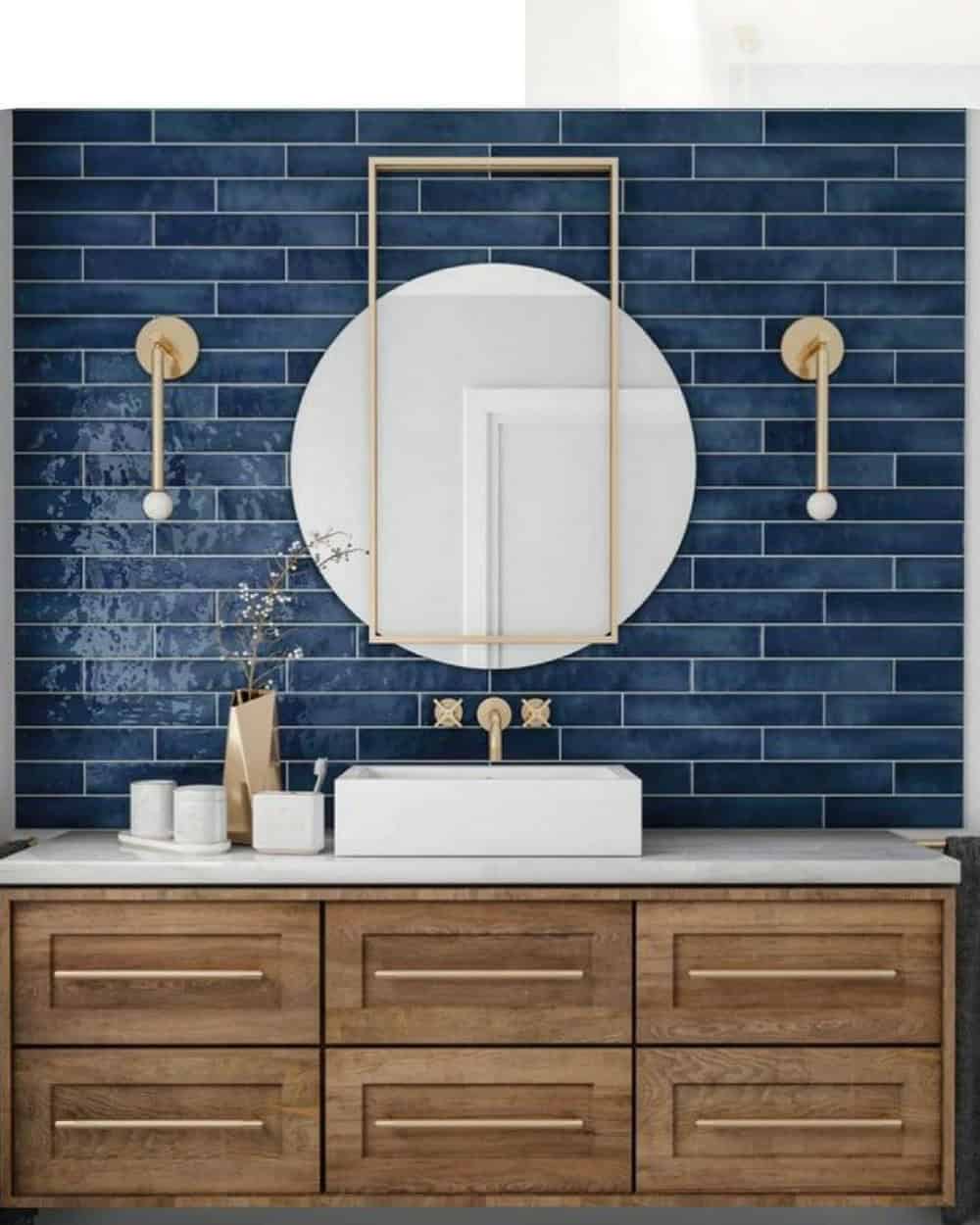 blue gray bathroom ideas