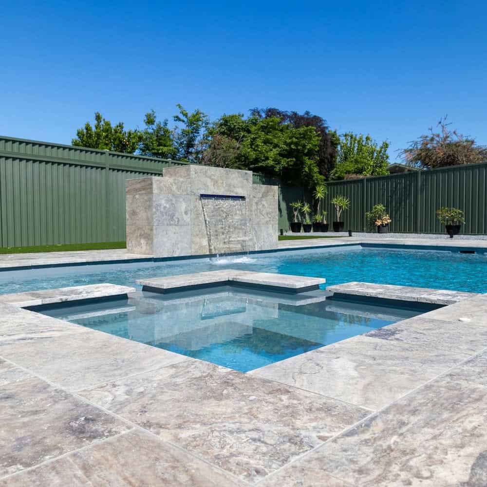 contemporary pool tiles