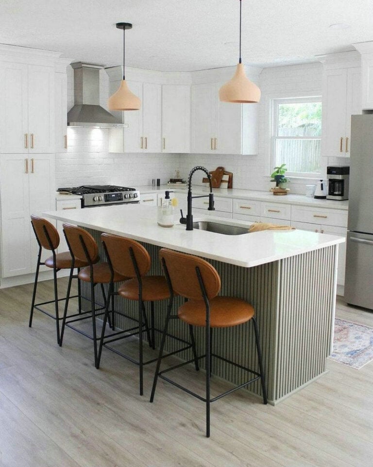 white dove cabinets white subway tile feature