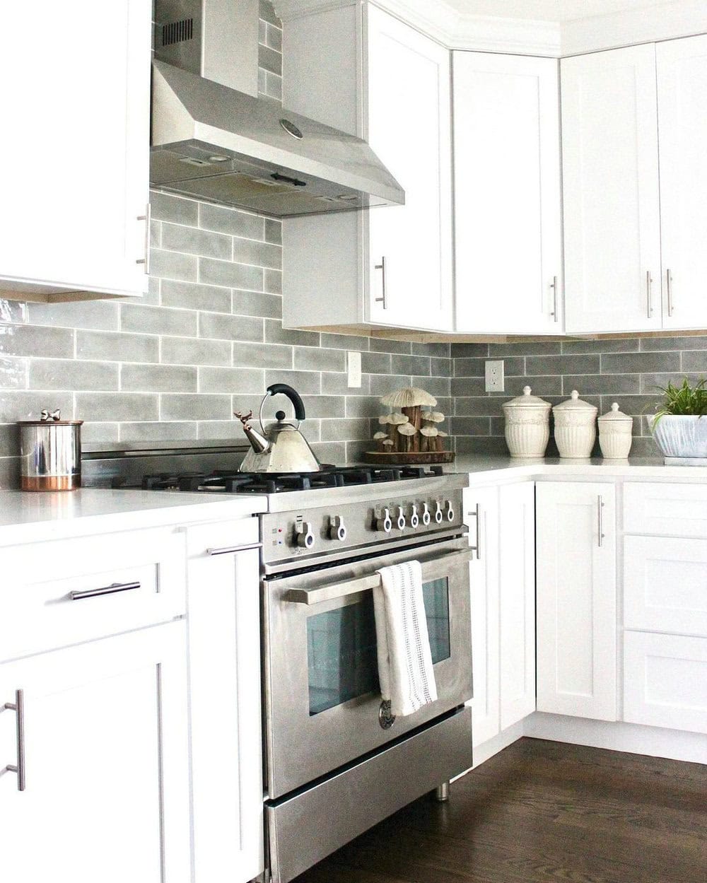 kitchen backsplash tile gray