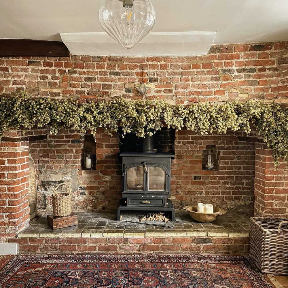 restoring old brick fireplace