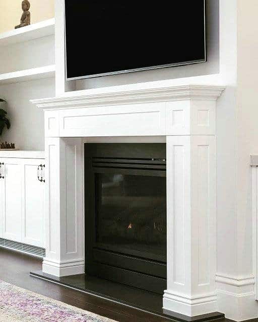 diy electric fireplace surround plans feature