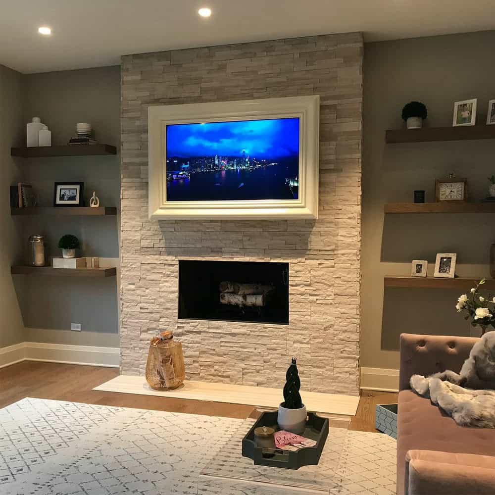 tv and electric fireplace ideas