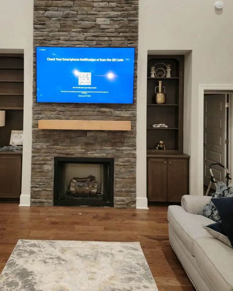 how to build a faux fireplace with electric insert feature