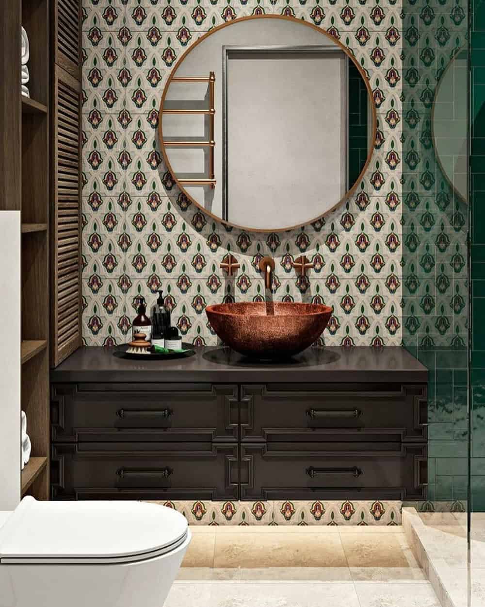 accent wall bathroom ideas