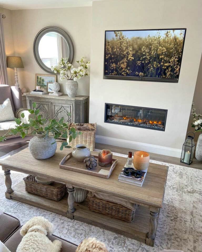 tv wall and fireplace ideas feature