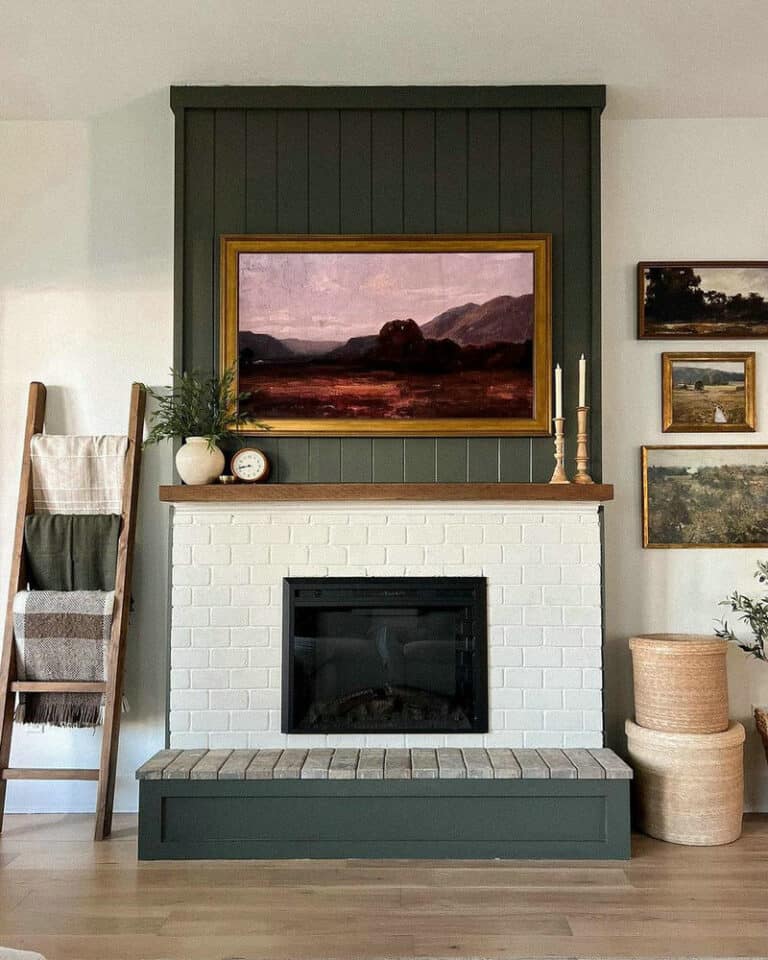 diy fireplace surround for electric fireplace feature