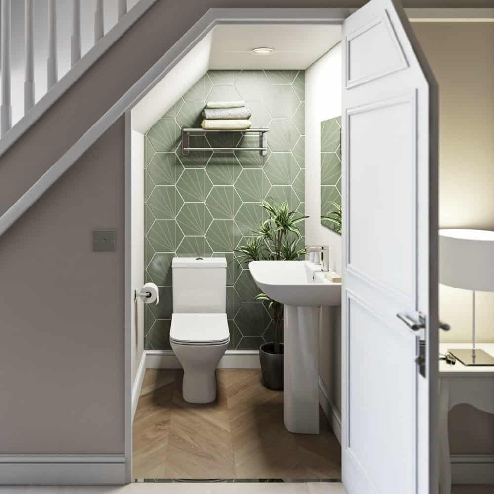 accent bathroom wall ideas