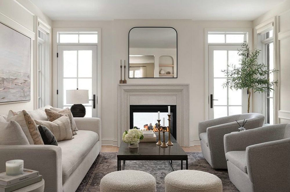 layering mirrors on mantle