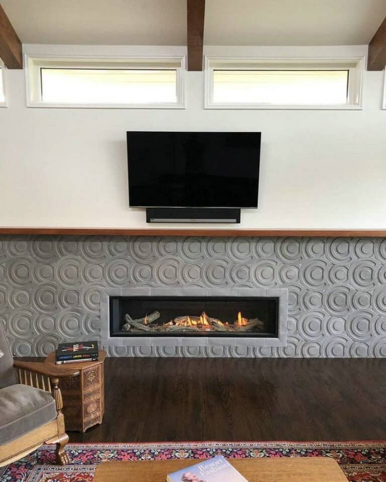 pictures tv over fireplace feature