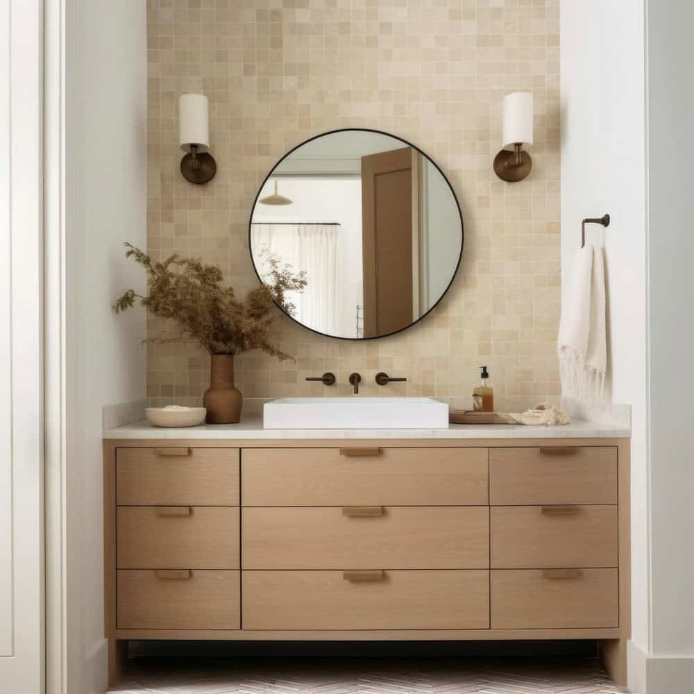 bathroom accent wall ideas