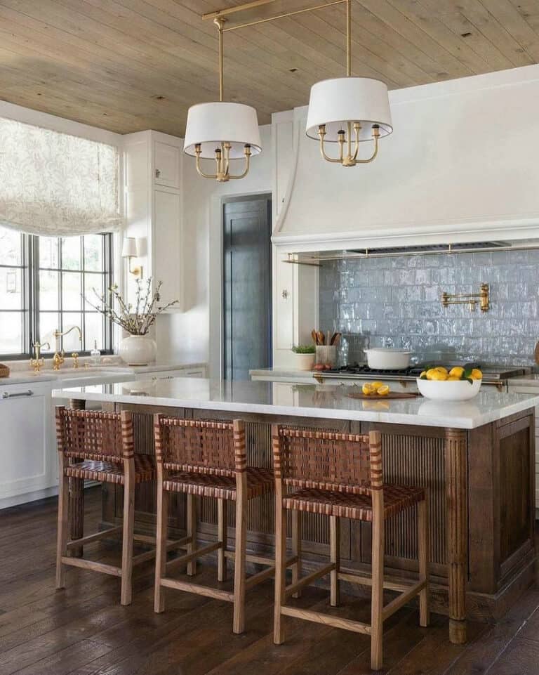 kitchen backsplash ideas accent tile above range feature