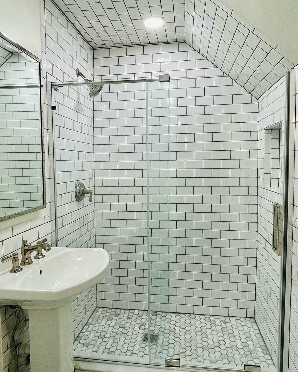 shower pan or tile floor