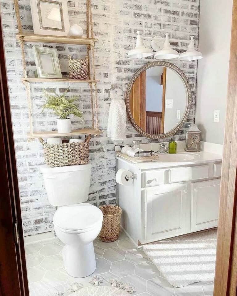 farmhouse bathroom flooring ideas feature