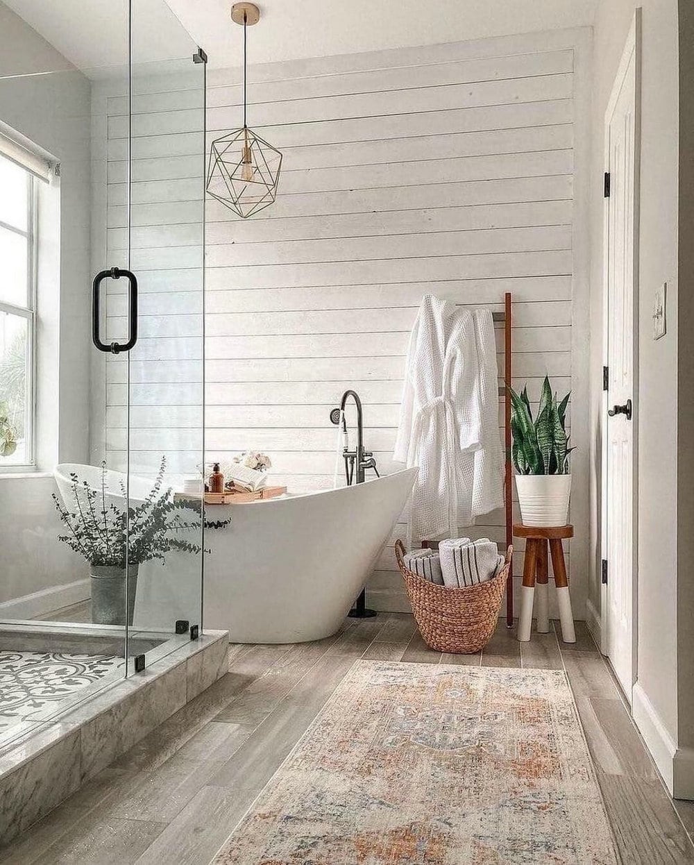 farmhouse bathroom floor tile ideas