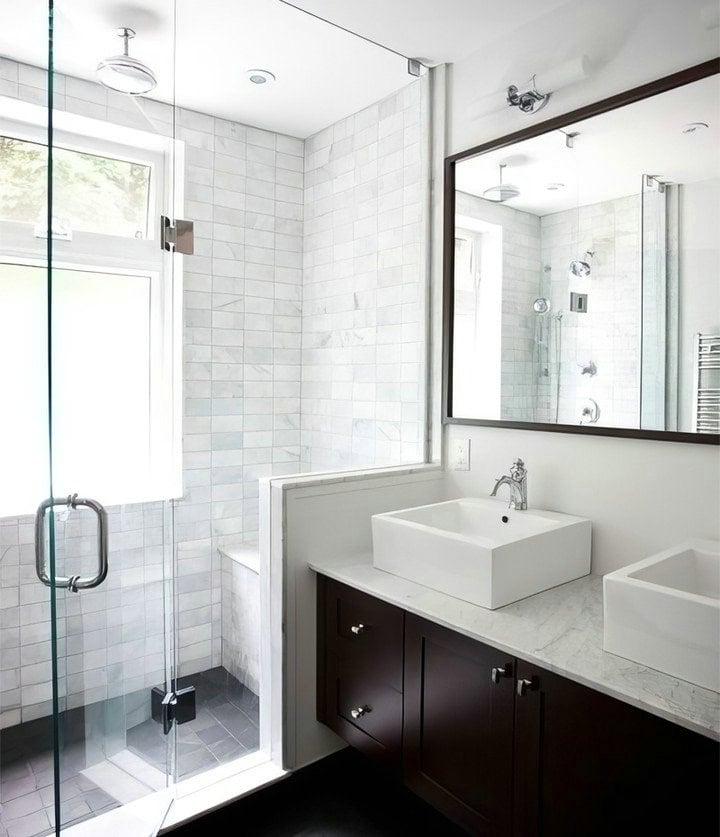 modern farmhouse bathroom floors