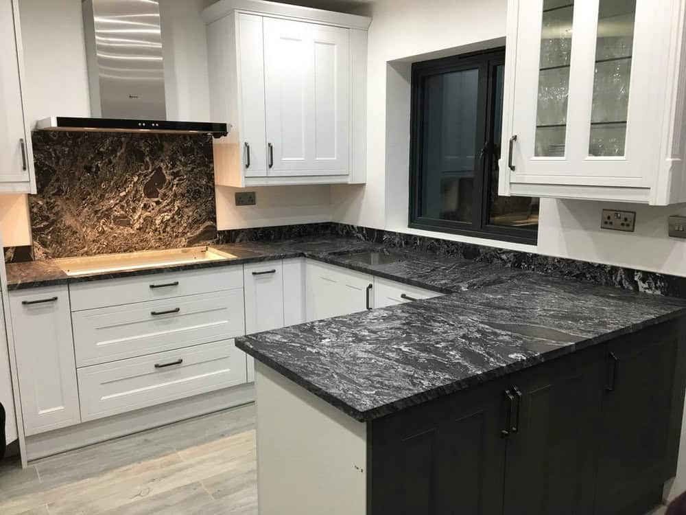 backsplash for black granite