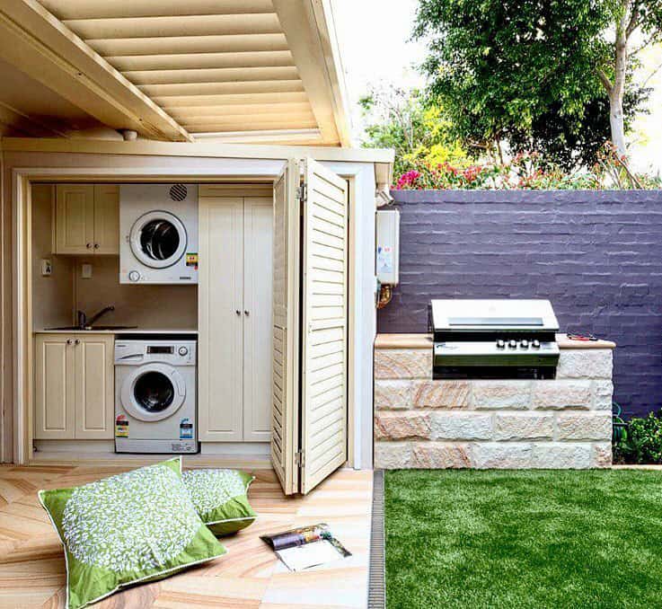 outside laundry room ideas