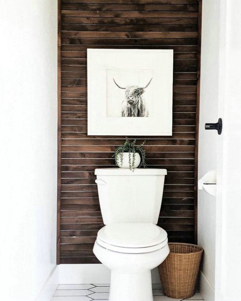 half bath accent wall ideas feature